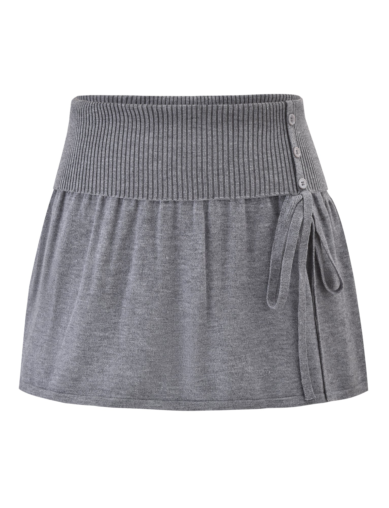 ROWENA MINI SKIRT - GREY - Image 8