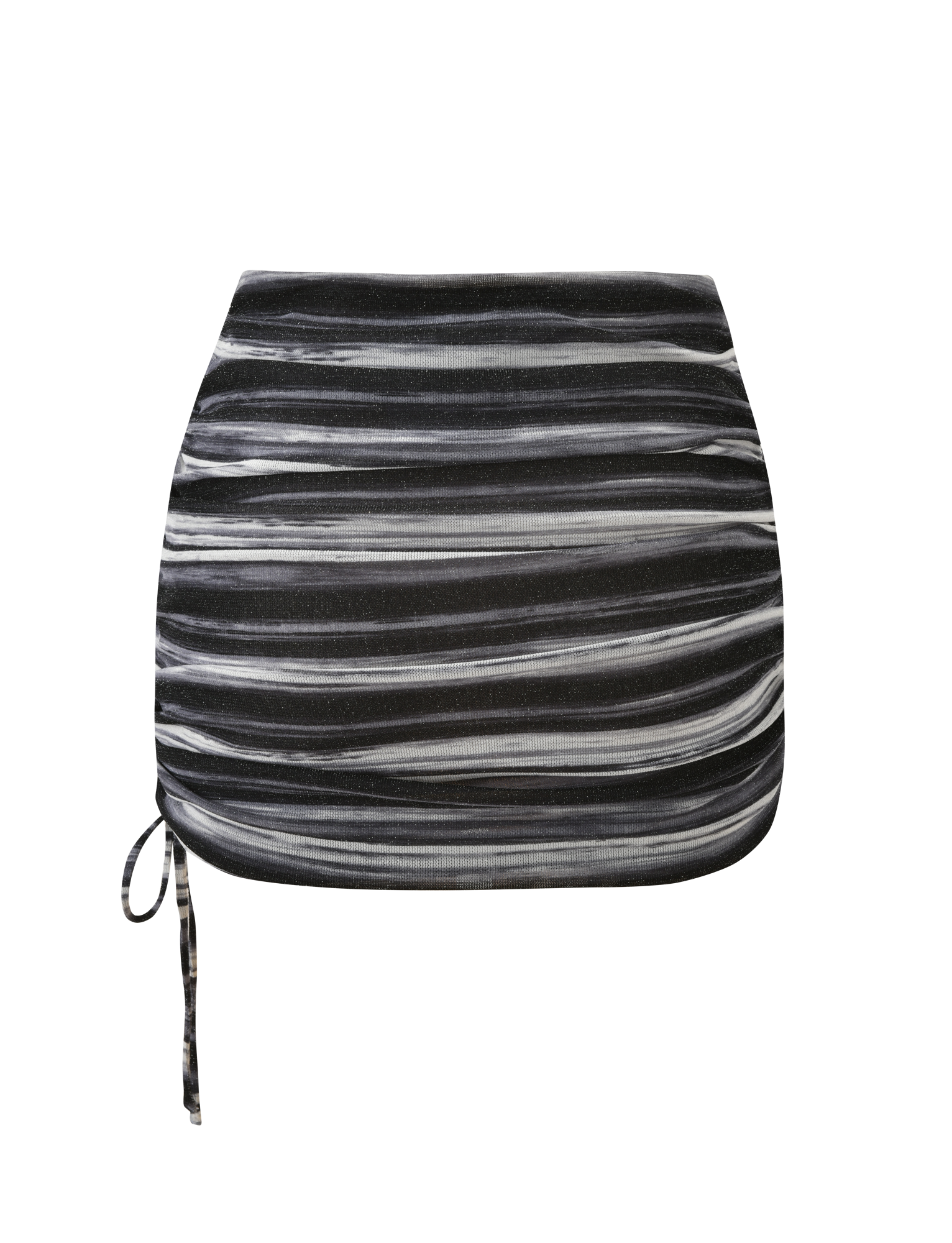 BRAELYN MINI SKIRT - GREY STRIPE - Image 9