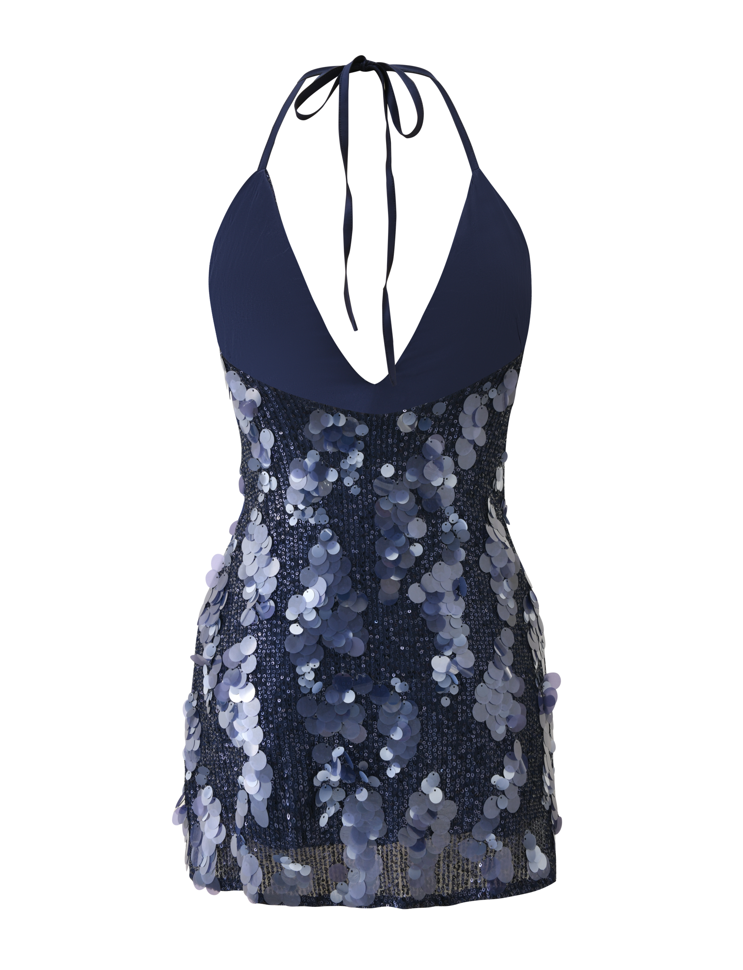 ZANA MINI DRESS - NAVY SEQUIN - Image 9