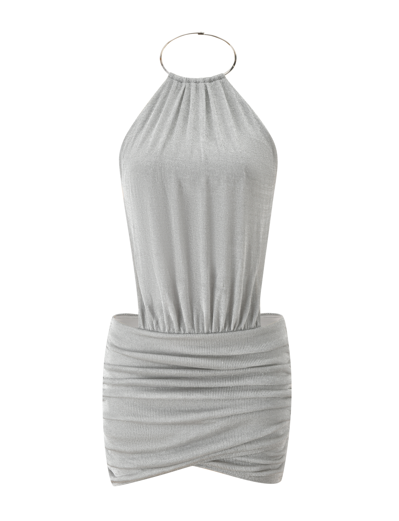 EVANNA MINI DRESS - SILVER - Image 8