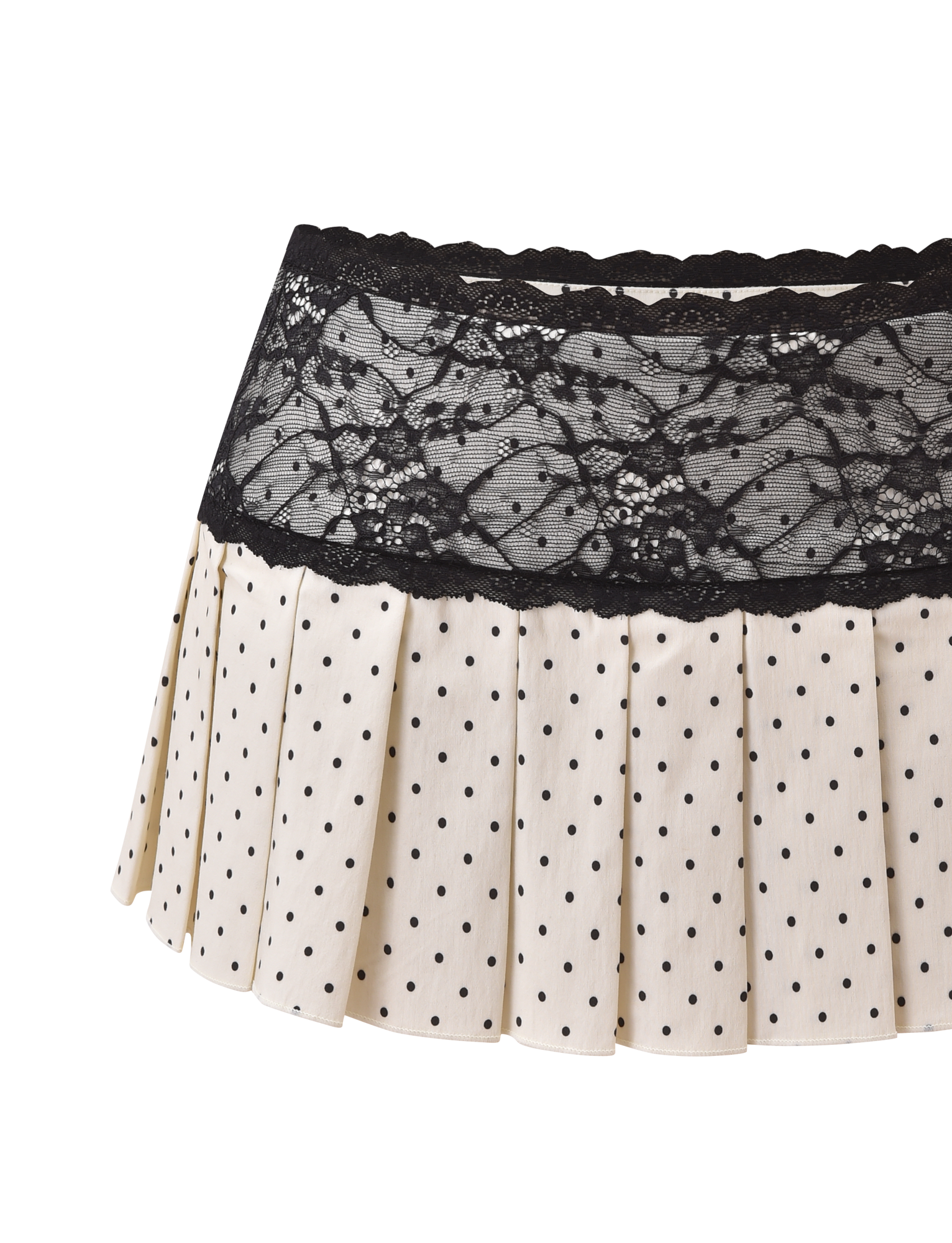 KITTIE LACE SKORT - CREAM DOT - Image 9