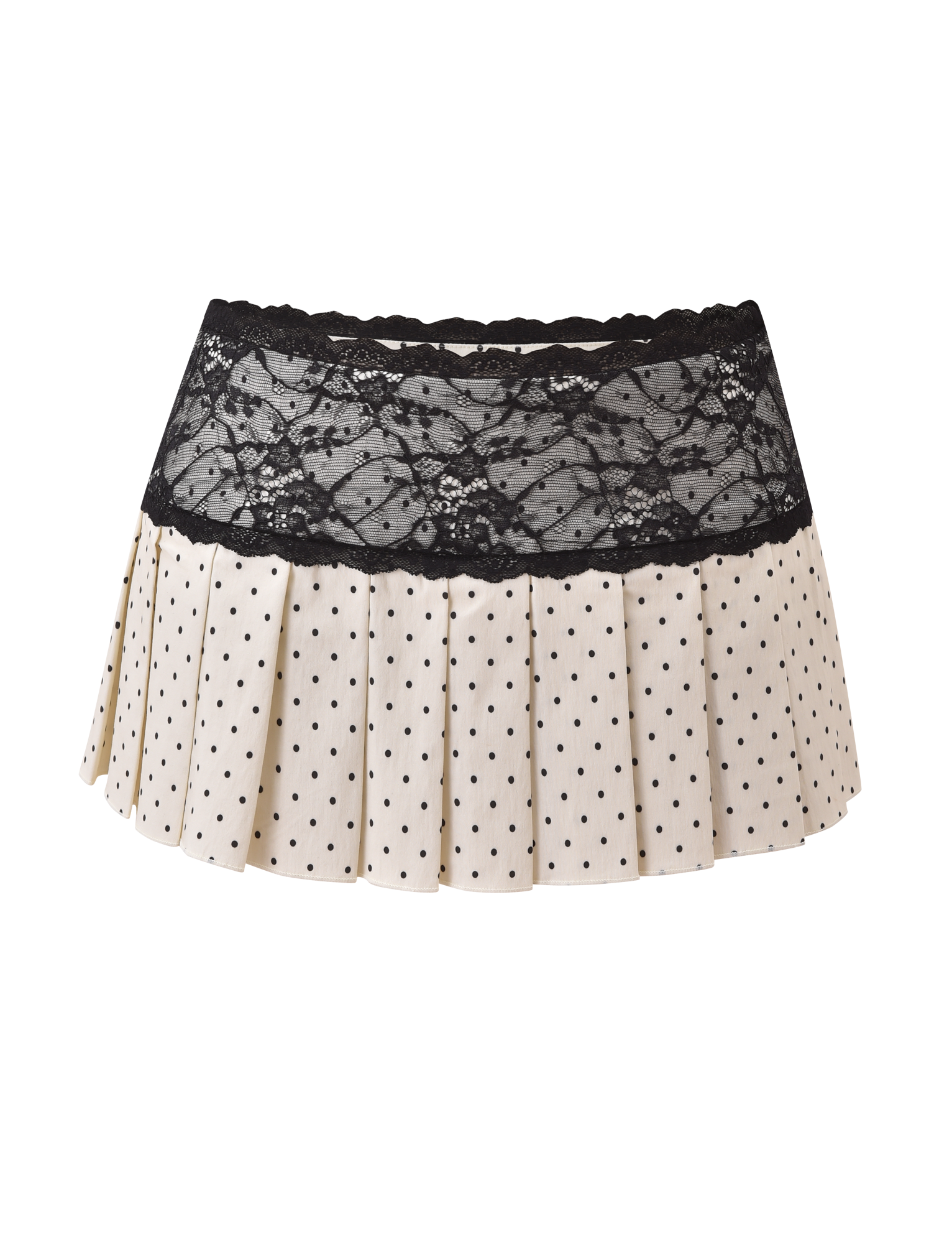 KITTIE LACE SKORT - CREAM DOT - Image 7