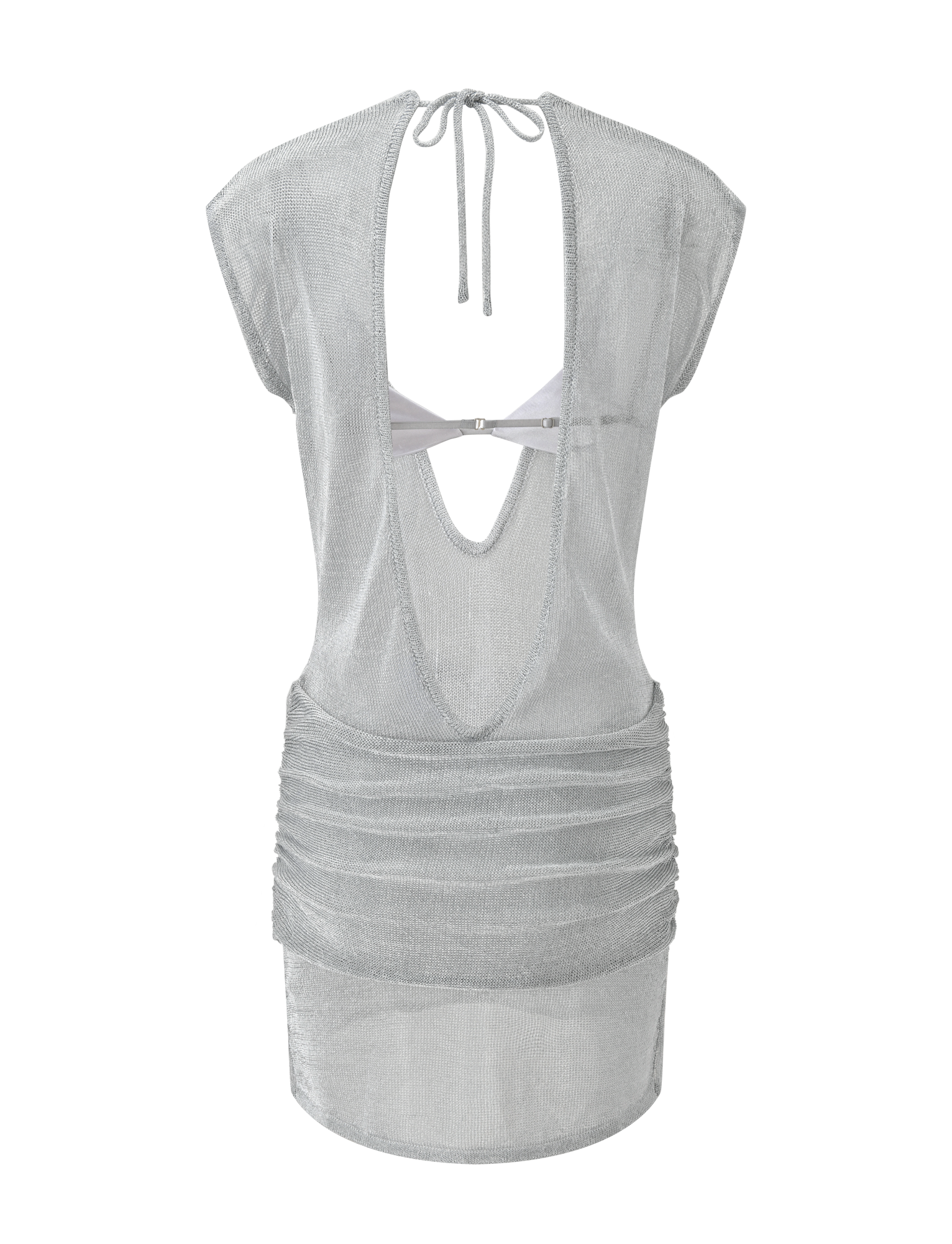 ZOSIA MINI DRESS - SILVER - Image 7