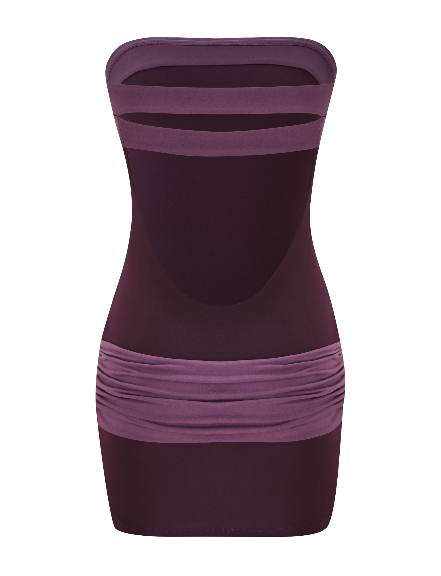 EOS MINI DRESS - AUBERGINE AND IRIS - Image 7