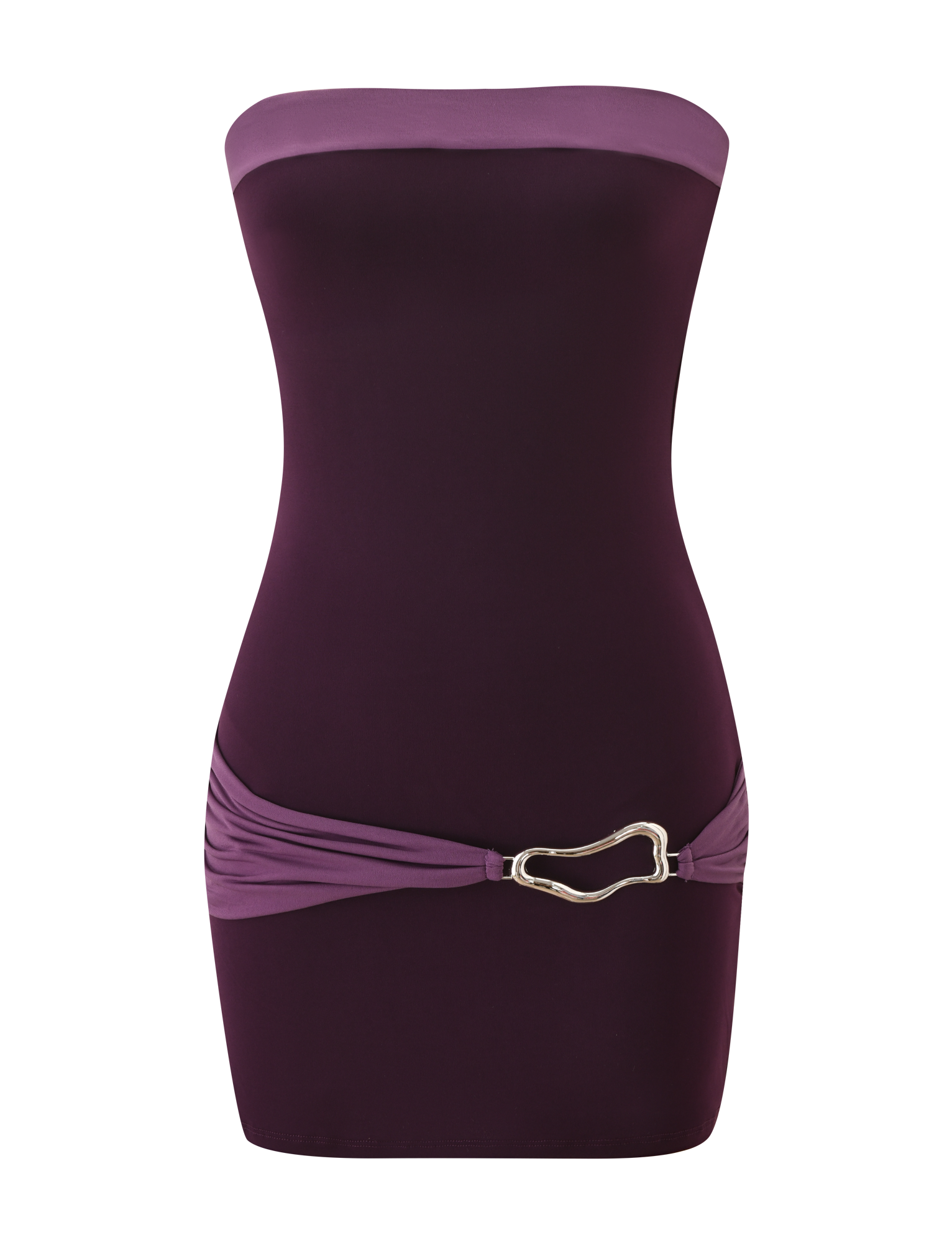 EOS MINI DRESS - AUBERGINE AND IRIS - Image 6