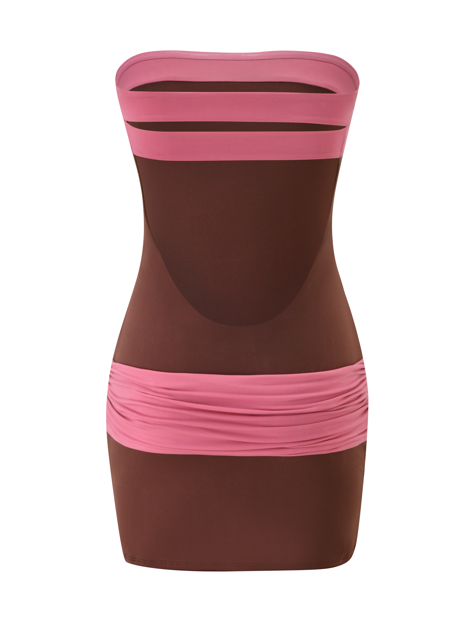 EOS MINI DRESS - ESPRESSO AND ROSE - Image 6