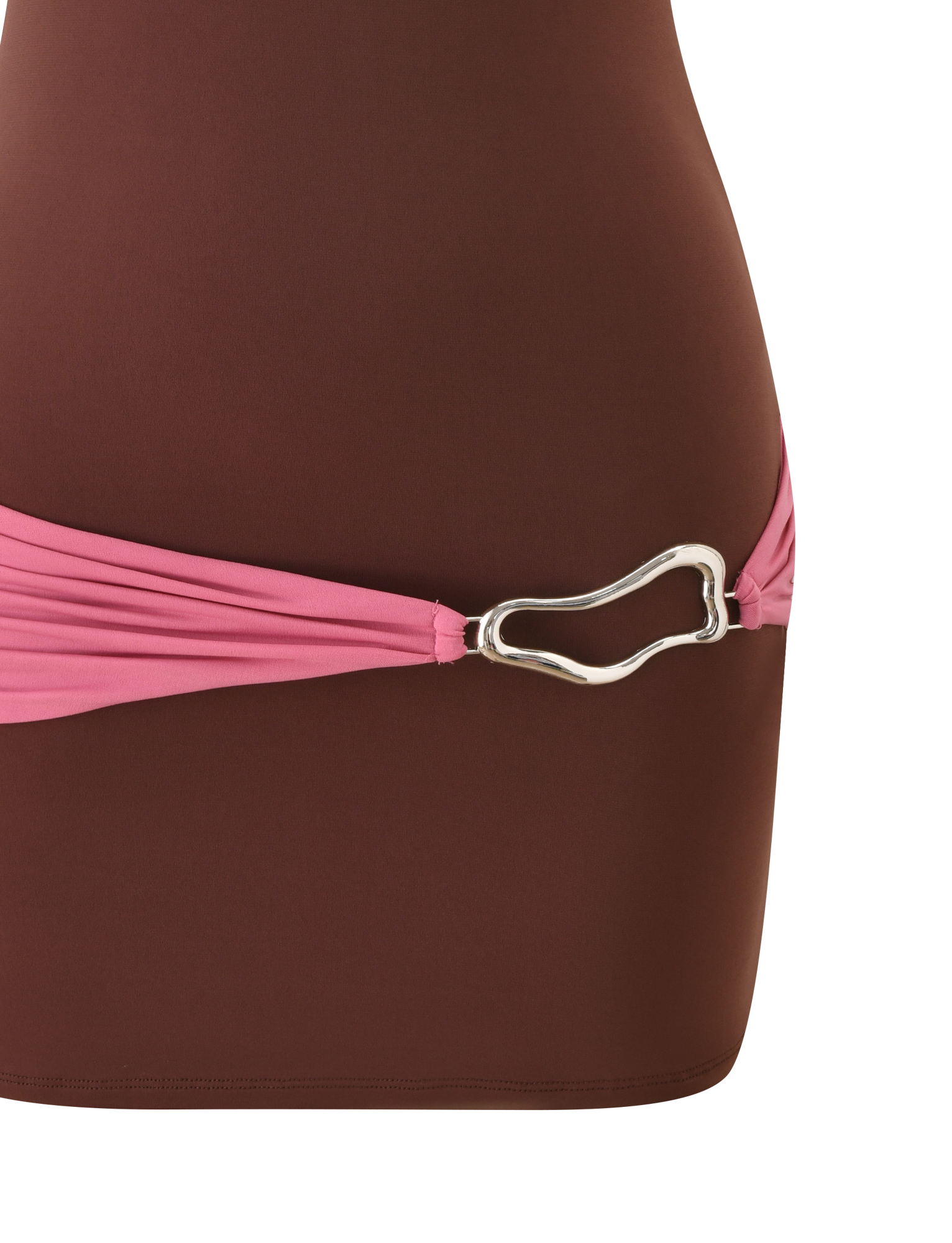 EOS MINI DRESS - ESPRESSO AND ROSE - Image 7