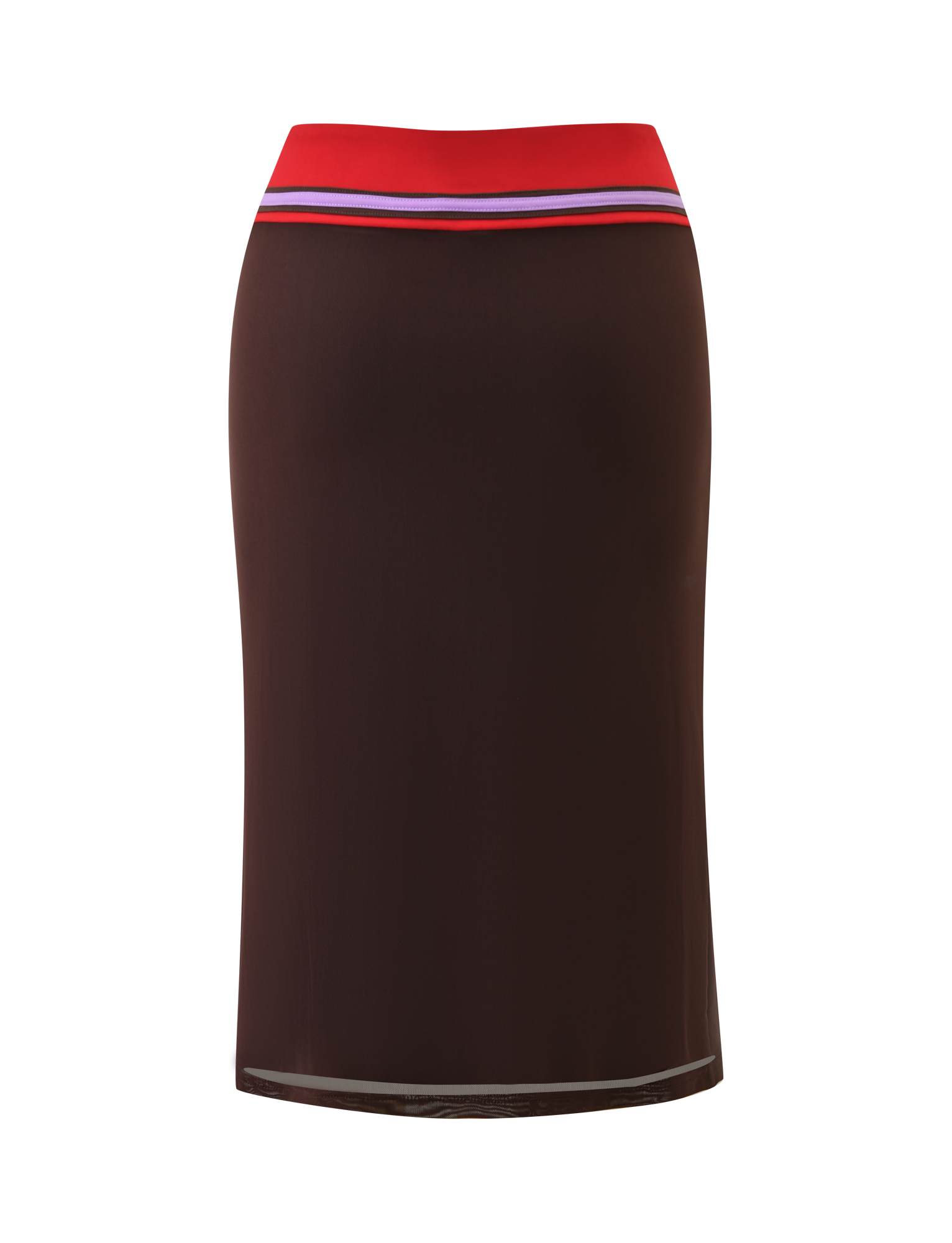 SERAH DIAMANTE MIDI SKIRT - CHOCOLATE - Image 8