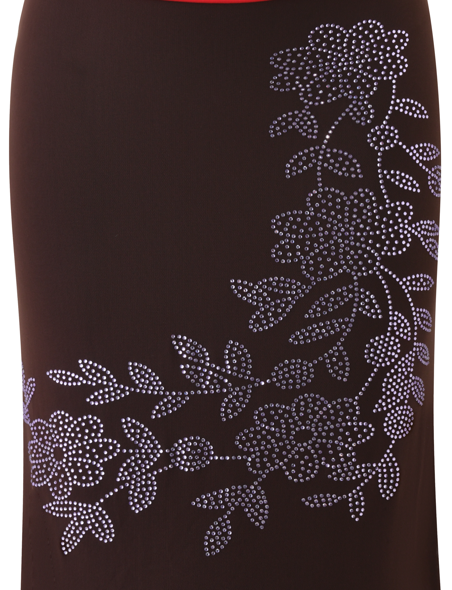 SERAH DIAMANTE MIDI SKIRT - CHOCOLATE - Image 9