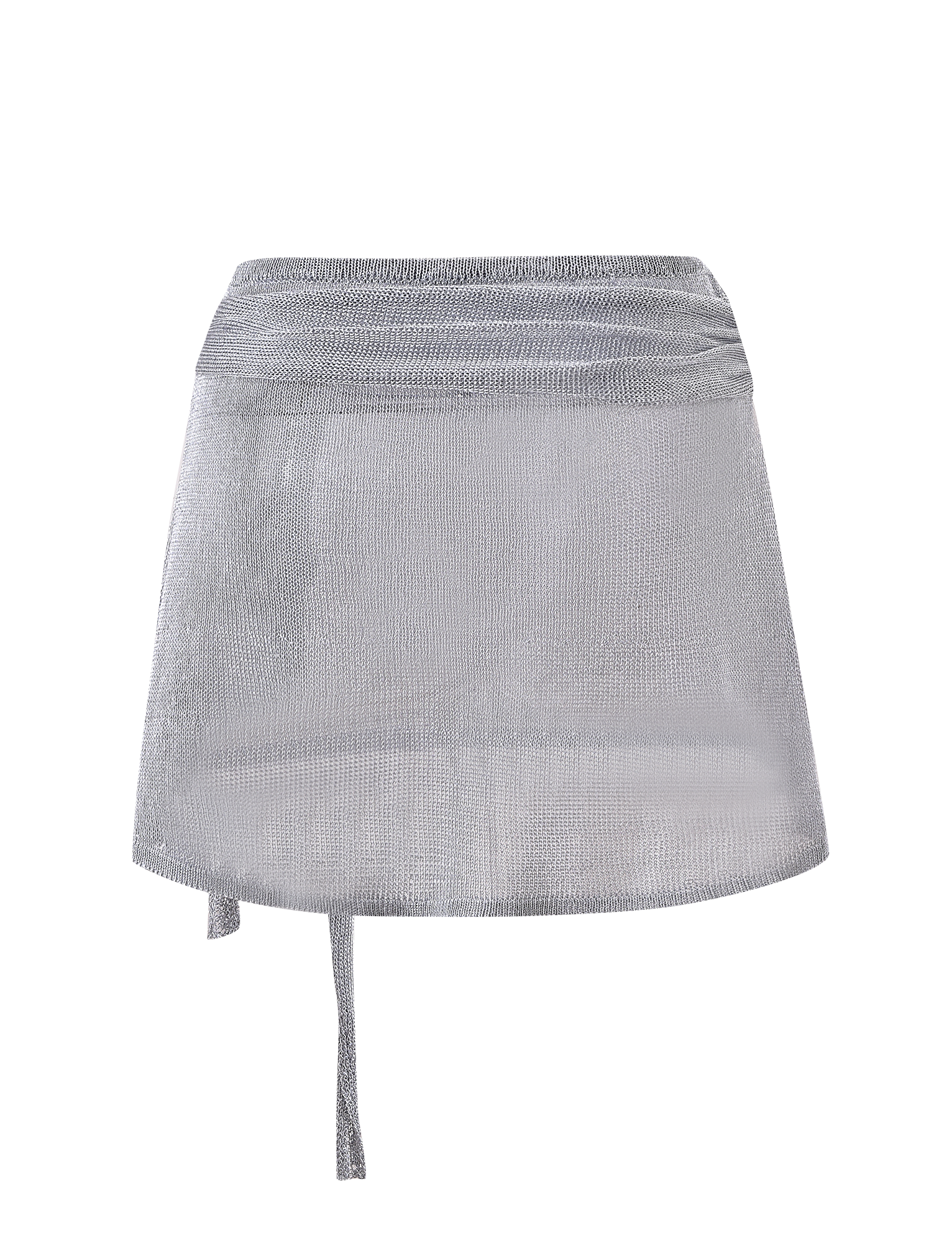 ISATANA MINI SKIRT - SILVER - Image 8