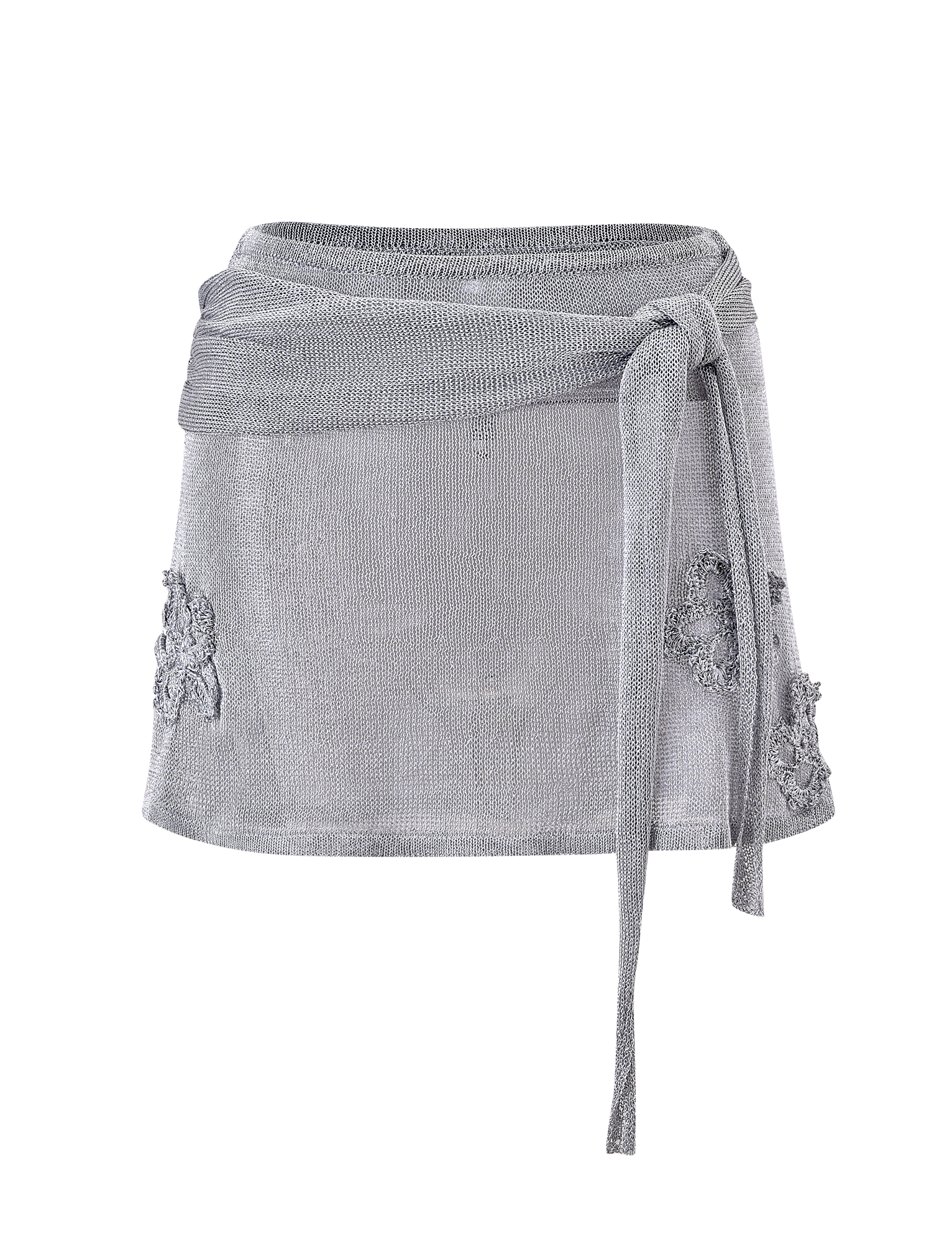 ISATANA MINI SKIRT - SILVER - Image 7
