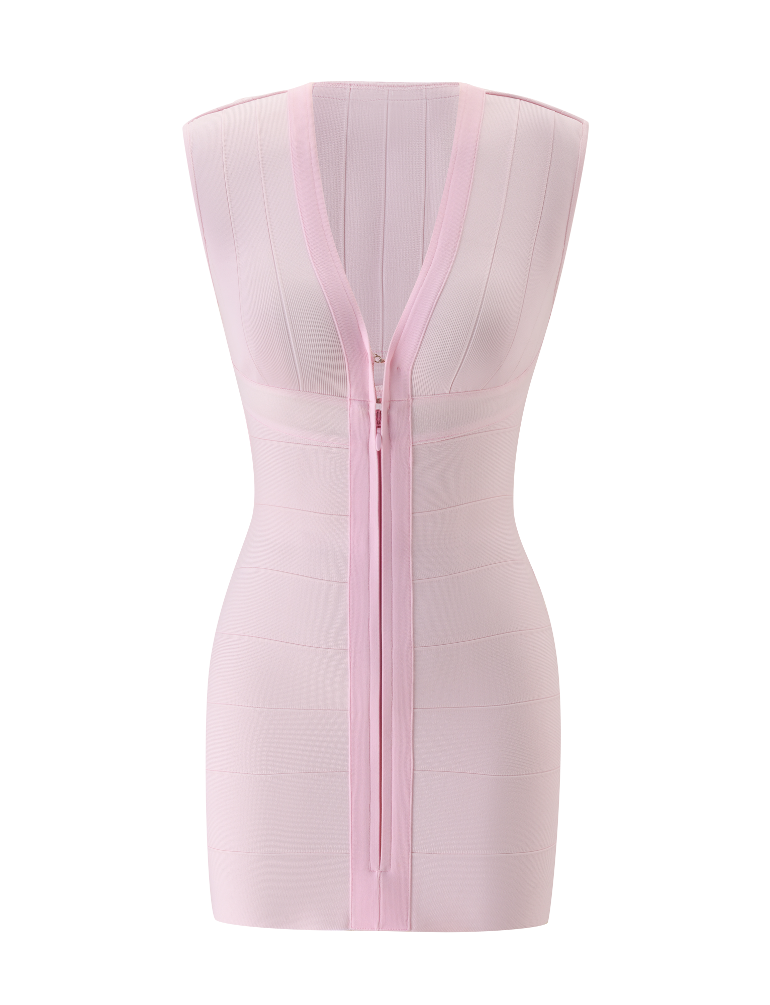 EMBER MINI BANDAGE DRESS - BABY PINK - Image 7