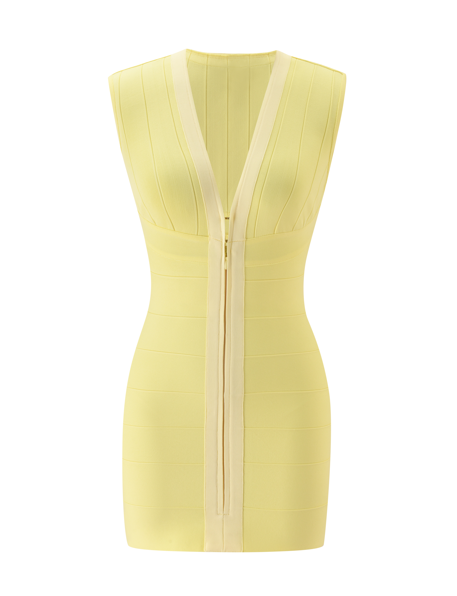EMBER MINI BANDAGE DRESS - BUTTER YELLOW - Image 6
